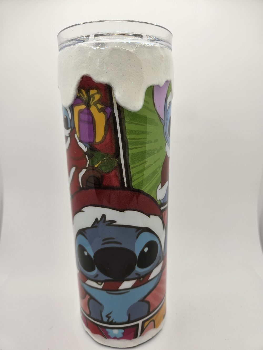 3D drip stitch collage