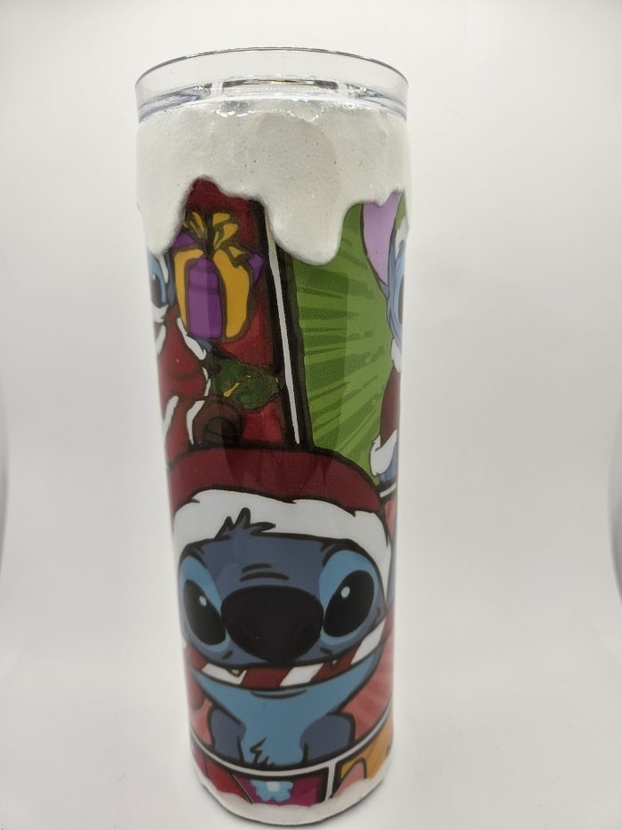 3D drip stitch collage