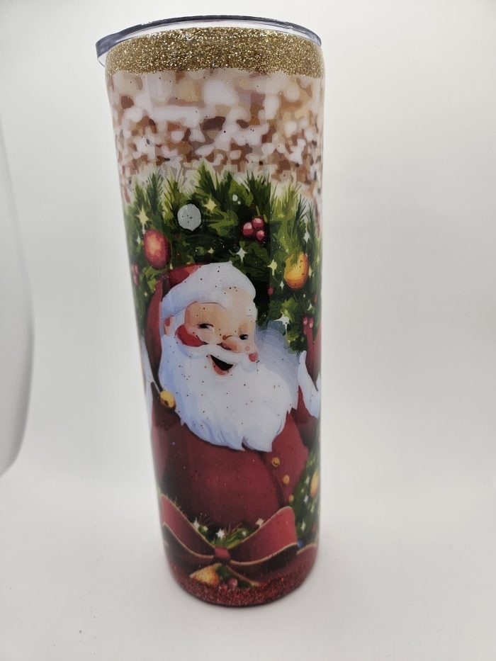 Santa Clause with wreath 