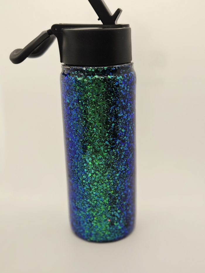 blue/green halographic glitter