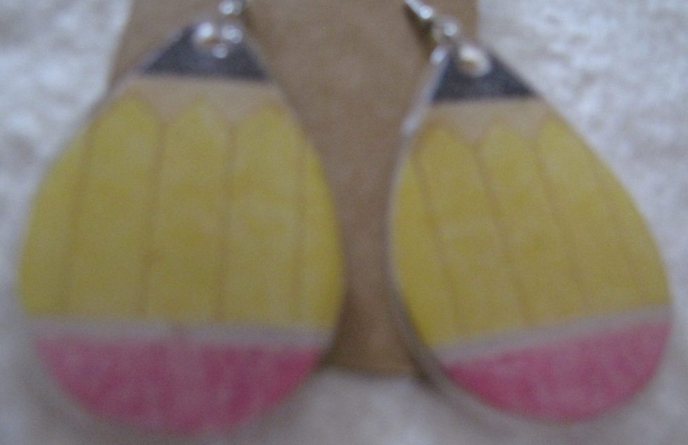 Pencil Teardrop Earrings