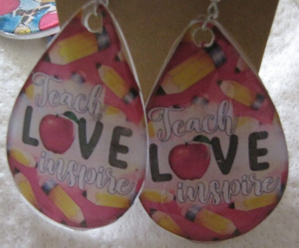 Love to Teach Teardrop Earrings