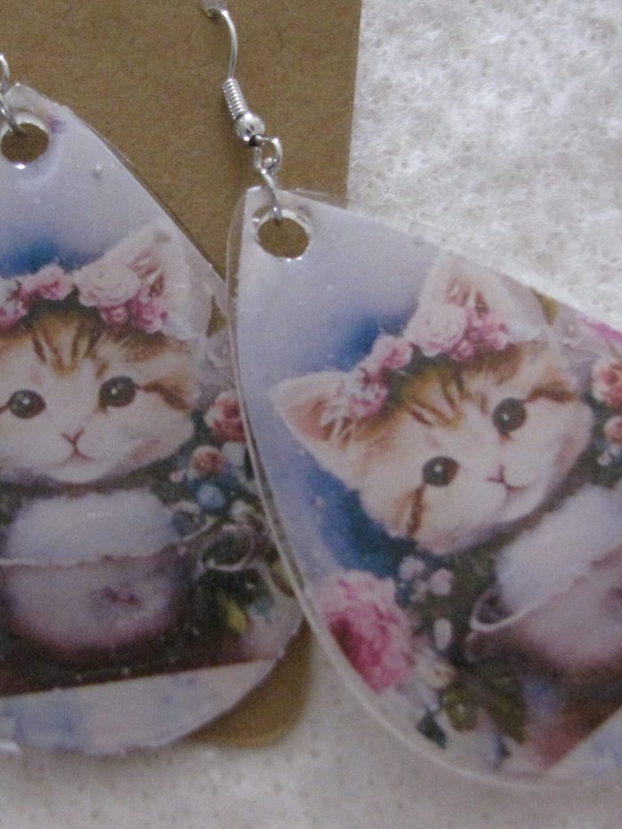 Kitty Teardrop Earrings