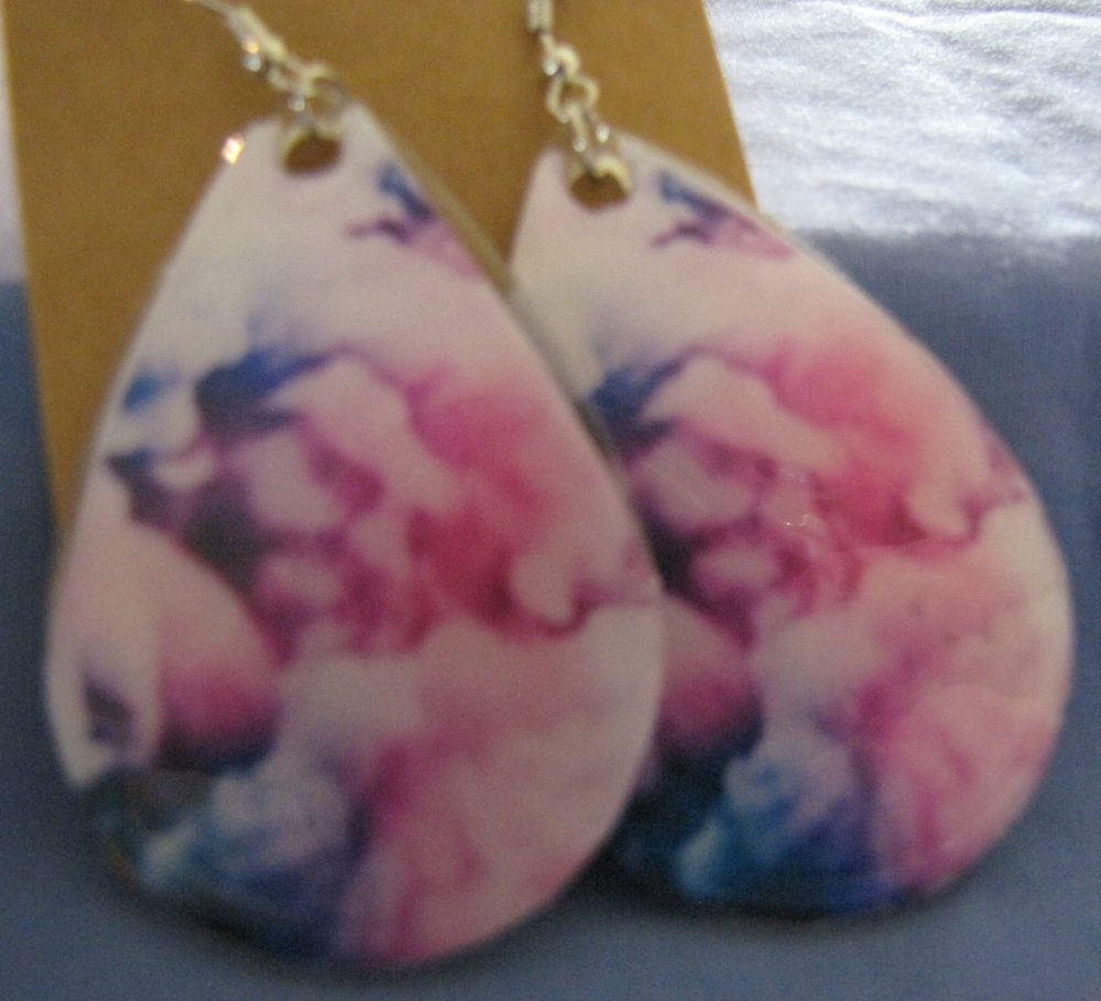 Man's Face Teardrop Earrings