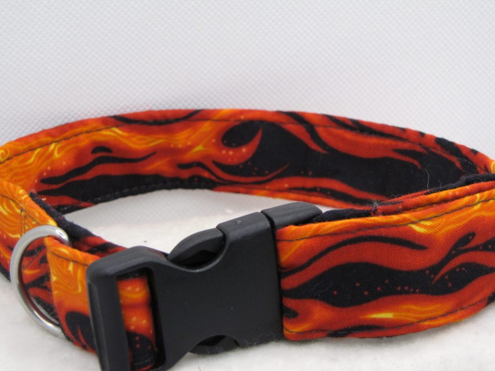 Flames Dog Collar