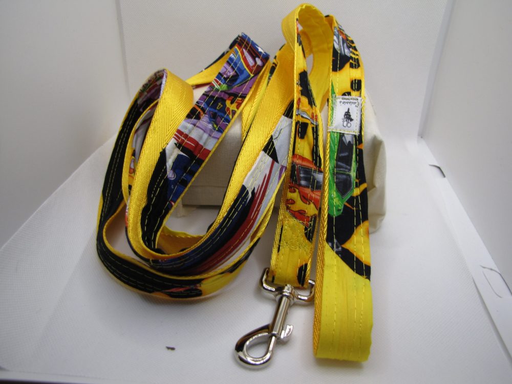 Race Day Fabric Dog Leash