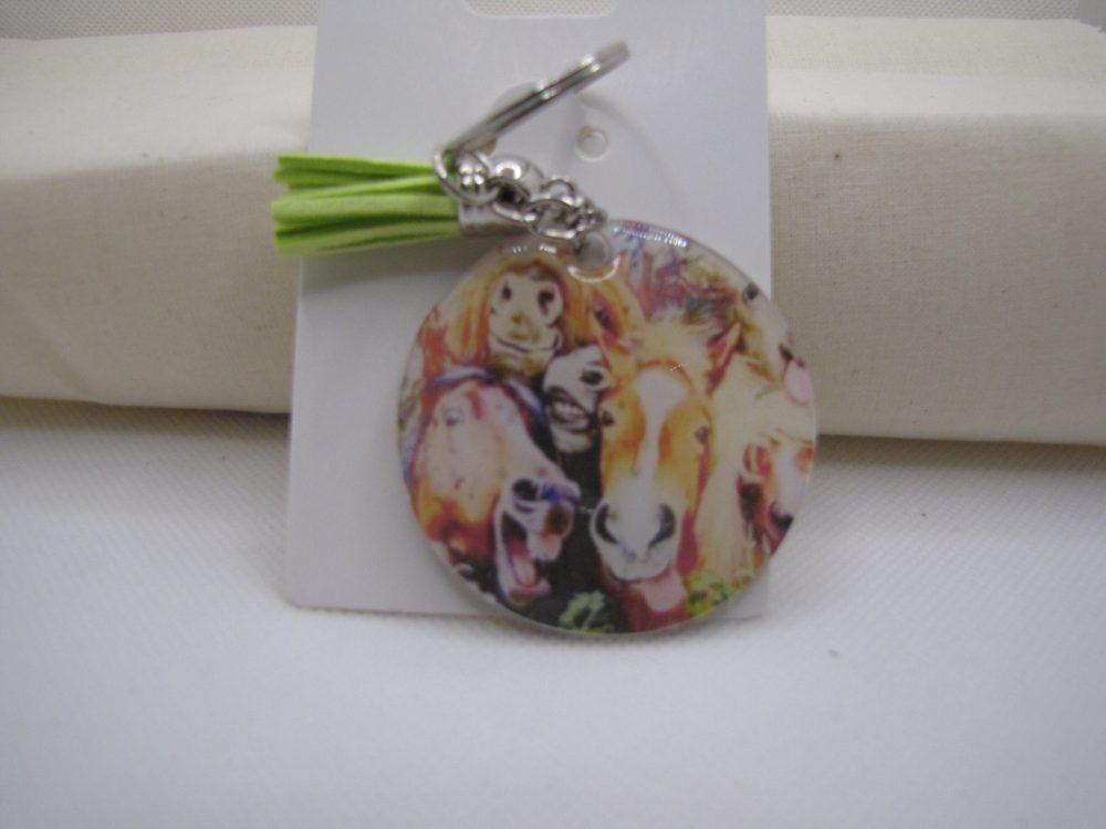 Horse Selfie Key Chain