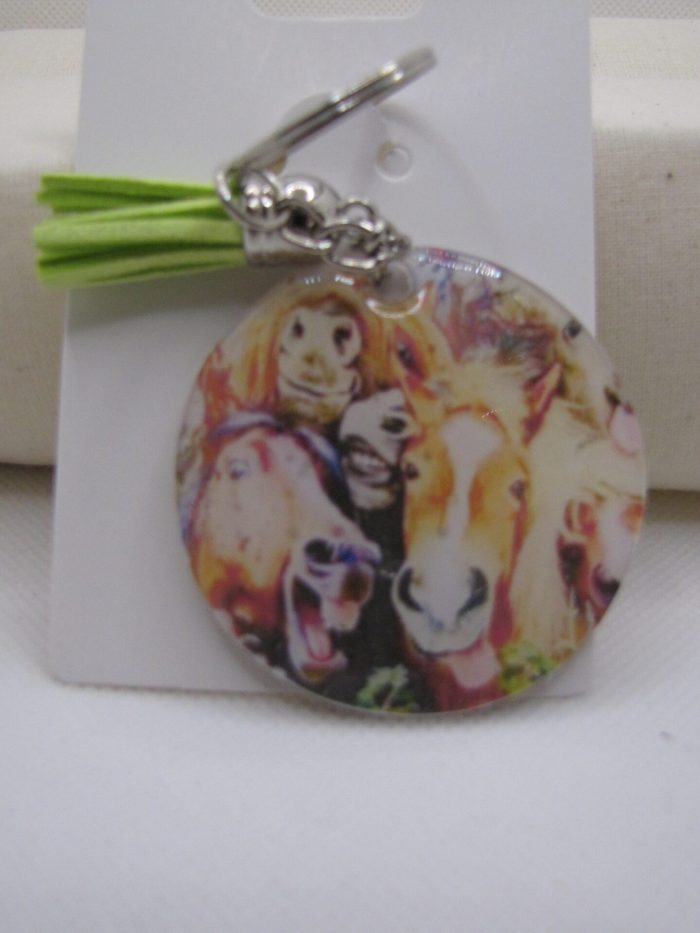 Horse Selfie Key Chain