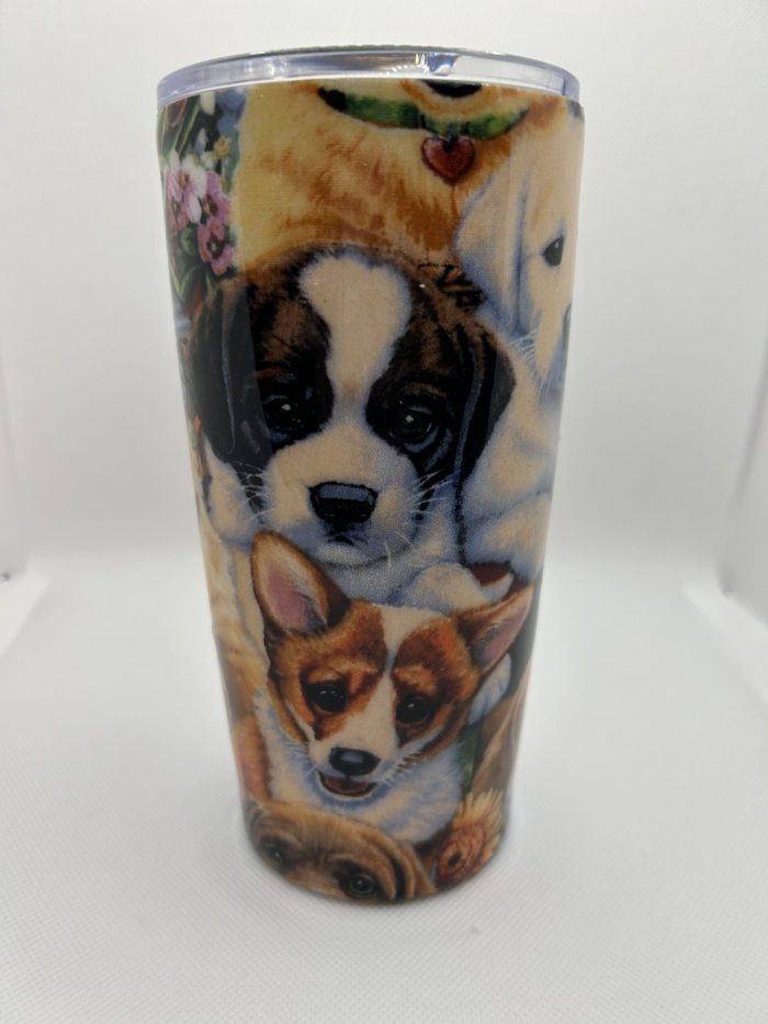 18oz Stainless Steel Dog Tumbler