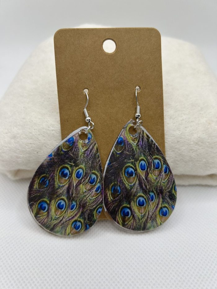 Peacock Teardrop Earrings