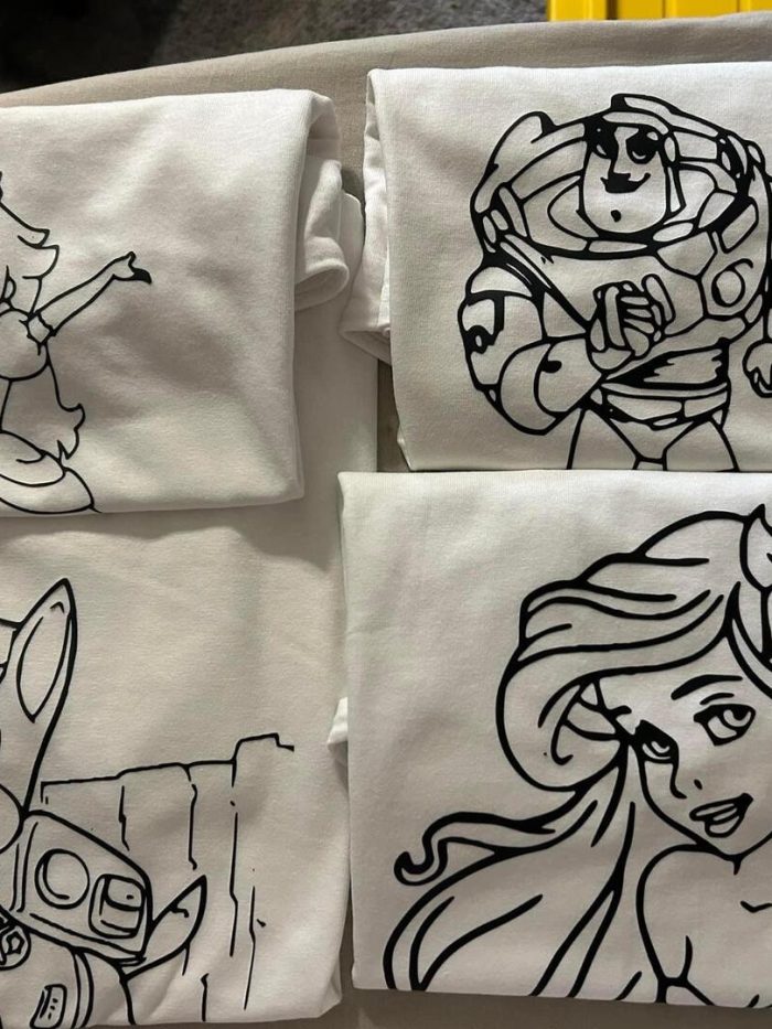Rewash Able Coloring Tee shirts
